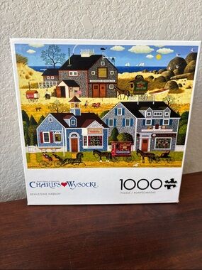 ♦️3 for $15♦️Charles Wysocki 1000 piece puzzle “Devilstone Harbor”